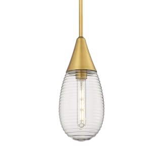 A thumbnail of the Innovations Lighting 450-1S-15-6 Malone Pendant Brushed Brass / Striped Clear