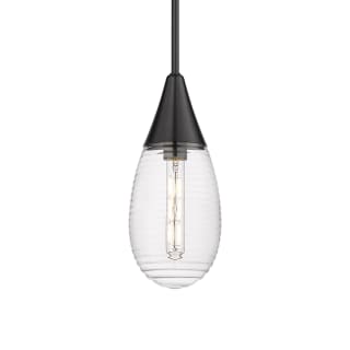 A thumbnail of the Innovations Lighting 450-1S-15-6 Malone Pendant Matte Black / Striped Clear