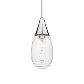 A thumbnail of the Innovations Lighting 450-1S-15-6 Malone Pendant Polished Nickel / Striped Clear