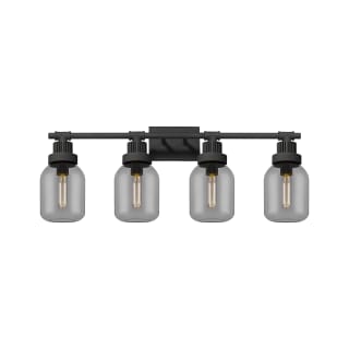 A thumbnail of the Innovations Lighting 472-4W-13-34 Somers Vanity Textured Black / Plated Smoke