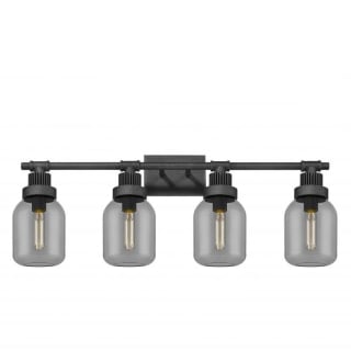 A thumbnail of the Innovations Lighting 472-4W-13-34 Somers Vanity Weathered Zinc / Plated Smoke