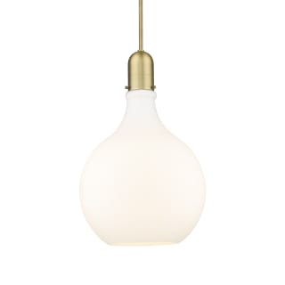 A thumbnail of the Innovations Lighting 492-1S-25-16 Amherst Pendant Brushed Brass / Matte White