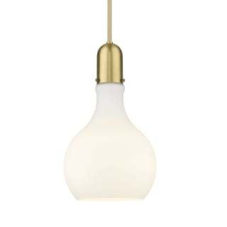 A thumbnail of the Innovations Lighting 492-1S-20-12 Amherst Pendant Satin Gold / Matte White