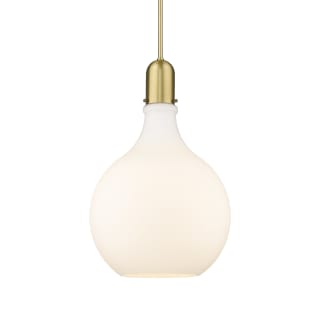 A thumbnail of the Innovations Lighting 492-1S-25-16 Amherst Pendant Satin Gold / Matte White