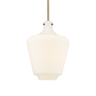 A thumbnail of the Innovations Lighting 493-1S-16-12 Norwalk Pendant Brushed Brass / Matte White