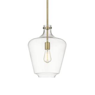 A thumbnail of the Innovations Lighting 493-1S-16-12 Norwalk Pendant Brushed Brass / Clear