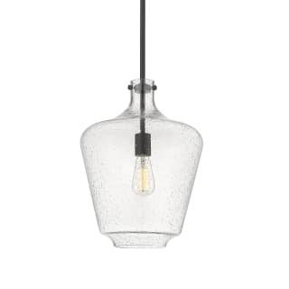 A thumbnail of the Innovations Lighting 493-1S-16-12 Norwalk Pendant Matte Black / Seedy