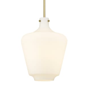 A thumbnail of the Innovations Lighting 493-1S-16-12 Norwalk Pendant Satin Gold / Matte White