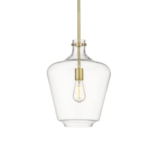 A thumbnail of the Innovations Lighting 493-1S-16-12 Norwalk Pendant Satin Gold / Clear