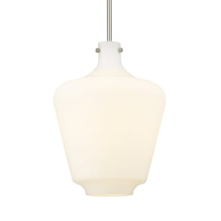 A thumbnail of the Innovations Lighting 493-1S-16-12 Norwalk Pendant Brushed Satin Nickel / Matte White