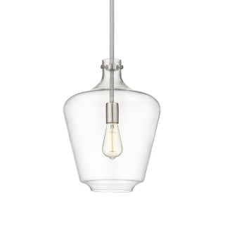 A thumbnail of the Innovations Lighting 493-1S-16-12 Norwalk Pendant Brushed Satin Nickel / Clear