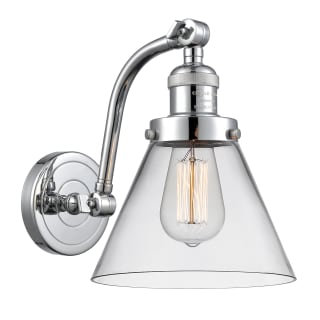 A thumbnail of the Innovations Lighting 515-1W Large Cone Polished Chrome / Clear