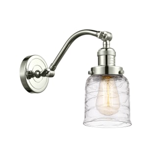 A thumbnail of the Innovations Lighting 515-1W-12-5 Bell Sconce Polished Nickel / Deco Swirl