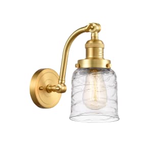 A thumbnail of the Innovations Lighting 515-1W-12-5 Bell Sconce Satin Gold / Deco Swirl