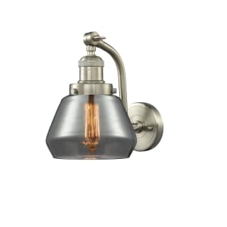 A thumbnail of the Innovations Lighting 515-1W Fulton Brushed Satin Nickel / Smoked
