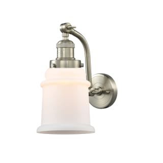 A thumbnail of the Innovations Lighting 515-1W Canton Brushed Satin Nickel / Matte White