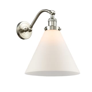 A thumbnail of the Innovations Lighting 515-1W X-Large Cone Brushed Satin Nickel / Matte White Cased