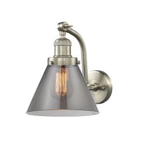 A thumbnail of the Innovations Lighting 515-1W Large Cone Brushed Satin Nickel / Smoked