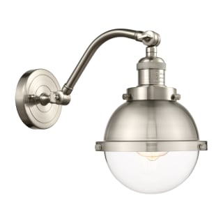 A thumbnail of the Innovations Lighting 515-1W-15-7 Hampden Sconce Brushed Satin Nickel / Clear