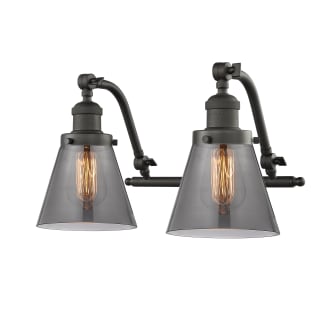 A thumbnail of the Innovations Lighting 515-2W Small Cone Oiled Rubbed Bronze / Smoked