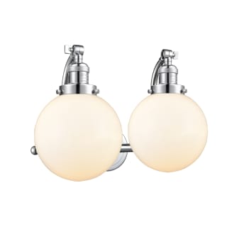 A thumbnail of the Innovations Lighting 515-2W-8 Beacon Polished Chrome / Matte White Cased