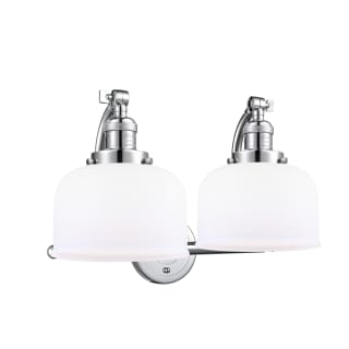 A thumbnail of the Innovations Lighting 515-2W Large Bell Polished Chrome / Matte White Cased