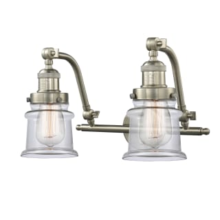 A thumbnail of the Innovations Lighting 515-2W Small Canton Brushed Satin Nickel / Clear