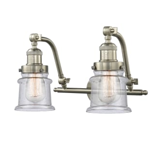 A thumbnail of the Innovations Lighting 515-2W Small Canton Brushed Satin Nickel / Seedy