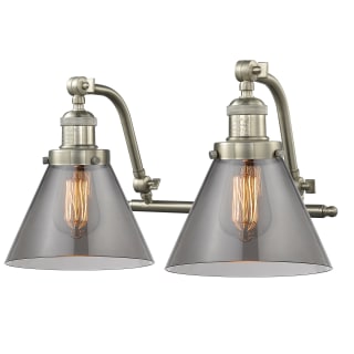 A thumbnail of the Innovations Lighting 515-2W Large Cone Satin Brushed Nickel / Smoked