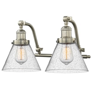 A thumbnail of the Innovations Lighting 515-2W Large Cone Satin Brushed Nickel / Seedy