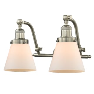 A thumbnail of the Innovations Lighting 515-2W Small Cone Satin Brushed Nickel / Matte White Cased