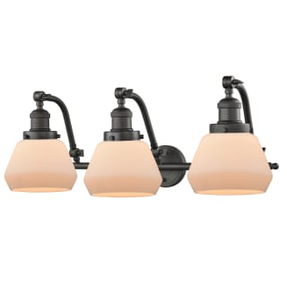 A thumbnail of the Innovations Lighting 515-3W Fulton Oiled Rubbed Bronze / Matte White Cased