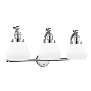 A thumbnail of the Innovations Lighting 515-3W Fulton Polished Chrome / Matte White Cased