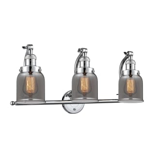 A thumbnail of the Innovations Lighting 515-3W Small Bell Polished Chrome / Plated Smoked