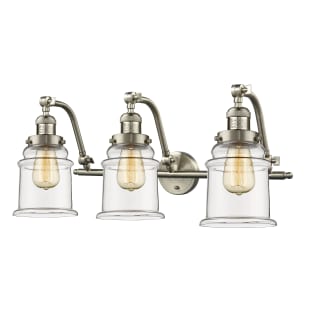 A thumbnail of the Innovations Lighting 515-3W Canton Satin Brushed Nickel / Clear