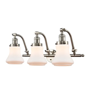 A thumbnail of the Innovations Lighting 515-3W Bellmont Brushed Satin Nickel / Matte White