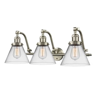 A thumbnail of the Innovations Lighting 515-3W Large Cone Satin Brushed Nickel / Clear