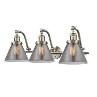 A thumbnail of the Innovations Lighting 515-3W Large Cone Satin Brushed Nickel / Smoked