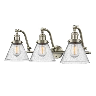 A thumbnail of the Innovations Lighting 515-3W Large Cone Satin Brushed Nickel / Seedy