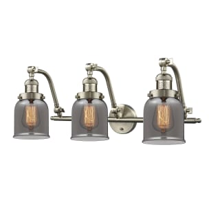 A thumbnail of the Innovations Lighting 515-3W Small Bell Satin Brushed Nickel / Smoked