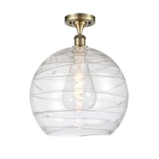 A thumbnail of the Innovations Lighting 516-1C-17-14 Athens Semi-Flush Antique Brass / Clear Deco Swirl