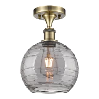 A thumbnail of the Innovations Lighting 516-1C-12-8 Athens Semi-Flush Antique Brass