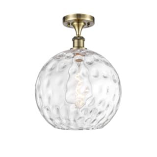 A thumbnail of the Innovations Lighting 516-1C-17-12 Athens Semi-Flush Antique Brass / Clear Water Glass