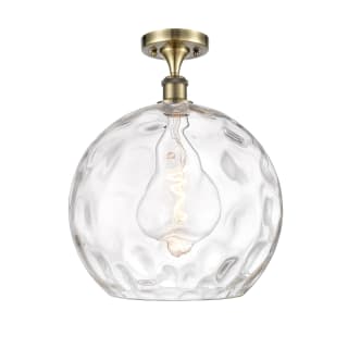 A thumbnail of the Innovations Lighting 516-1C-17-14 Athens Semi-Flush Antique Brass / Clear Water Glass