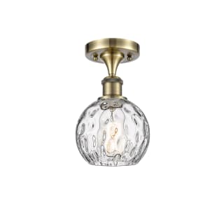 A thumbnail of the Innovations Lighting 516-1C-11-6 Athens Semi-Flush Antique Brass / Clear Water Glass