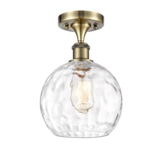 A thumbnail of the Innovations Lighting 516-1C-13-8 Athens Semi-Flush Antique Brass / Clear Water Glass