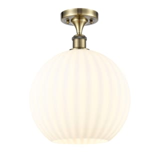 A thumbnail of the Innovations Lighting 516-1C-15-12 White Venetian Semi-Flush Antique Brass