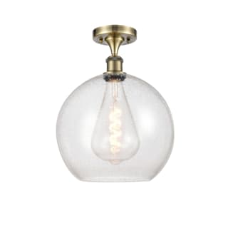 A thumbnail of the Innovations Lighting 516-1C-17-12 Athens Semi-Flush Antique Brass / Seedy