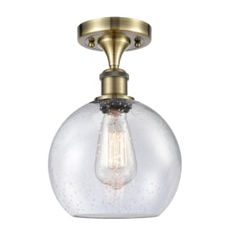 A thumbnail of the Innovations Lighting 516-1C-13-8 Athens Semi-Flush Antique Brass / Seedy