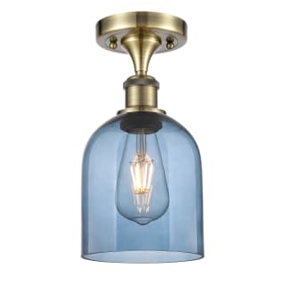 A thumbnail of the Innovations Lighting 516-1C-11-6 Bella Semi-Flush Antique Brass / Blue